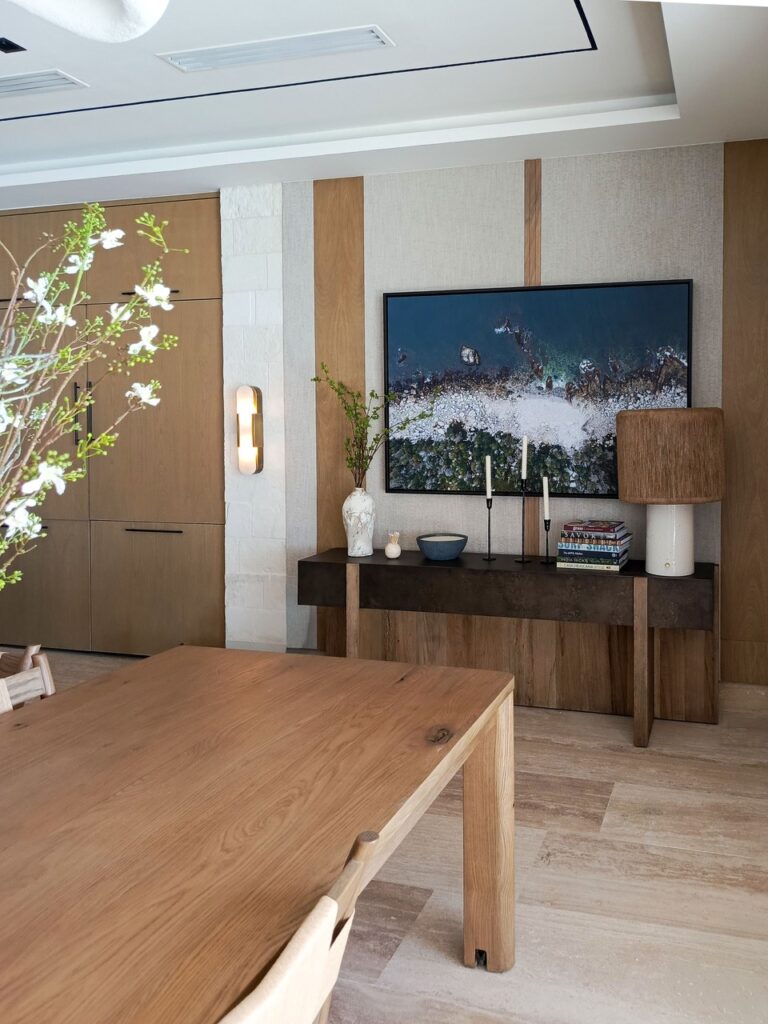 Mueble consola en madera para área de comedor, Casa Vida Akumal